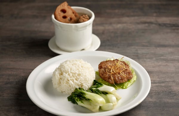 Soup Restaurant Hand-Chopped Meat Patty Bento