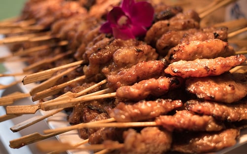 Nara Thai Catering's BBQ Pork Skewers