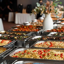 Grain catering eco friendly buffet lines