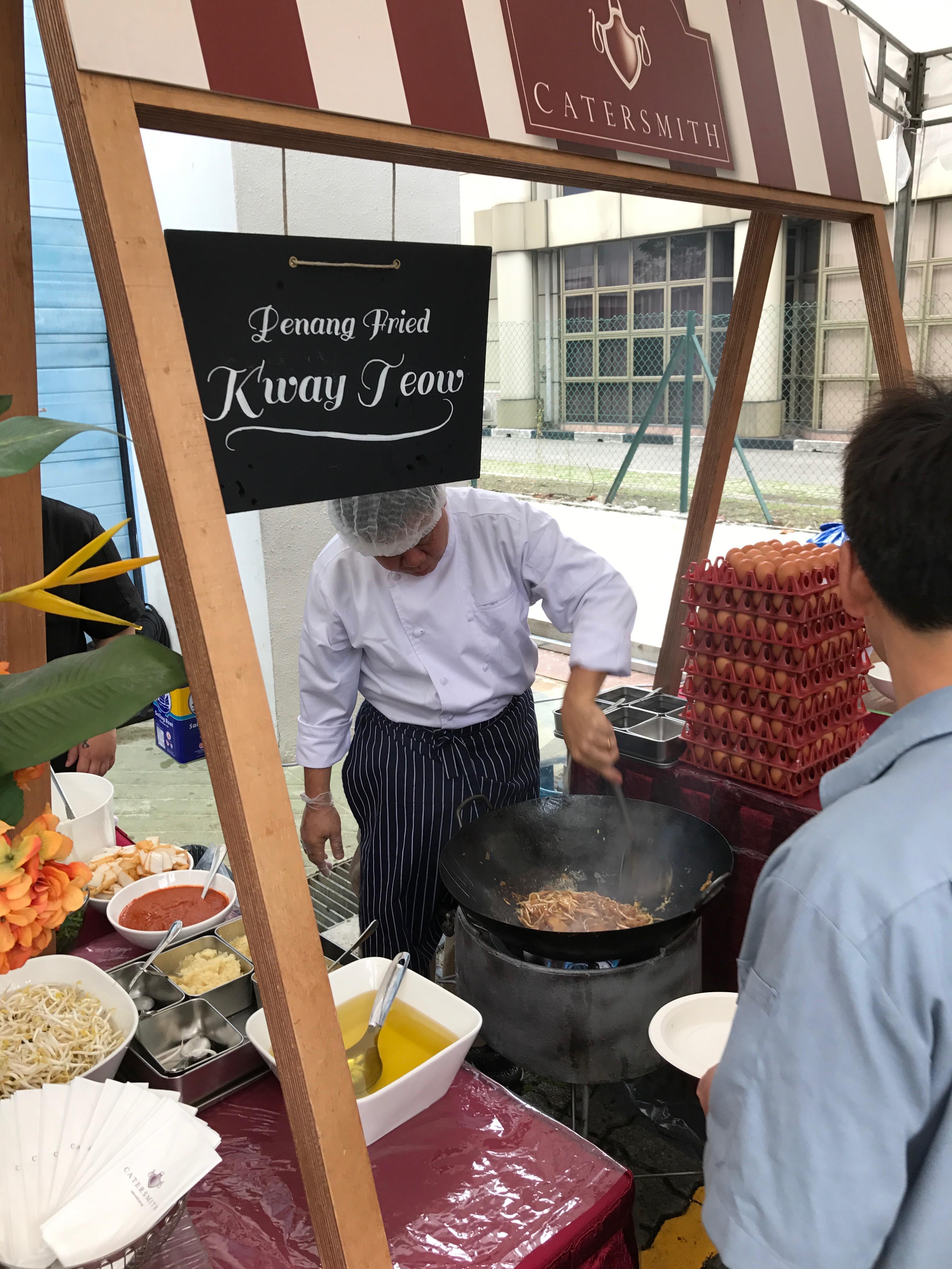 Penang Culture's Corporate Catering Live Stations - Char Kway Teow